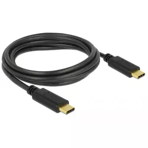 USB cable DeLOCK 83324 USB 2.0 2 m USB C Black