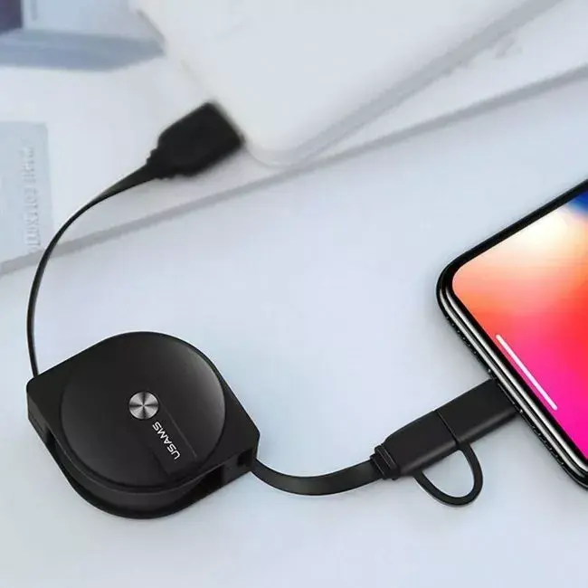 Usams US-SJ192 U1 2в1 Micro USB и Lightning 1 м Photo 3