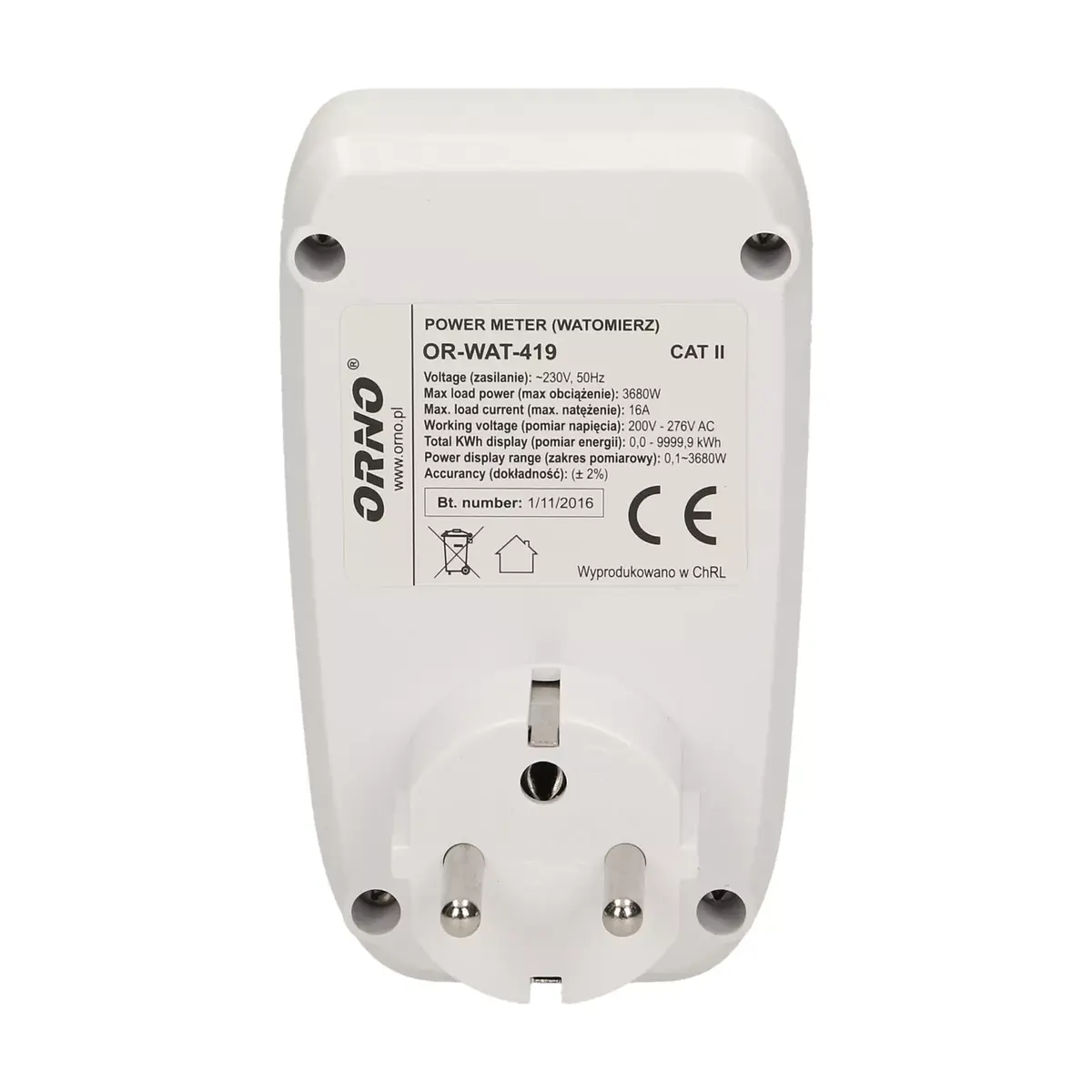 Vatu mērītājs ORNO OR-WAT-419 ar LCD Photo 5