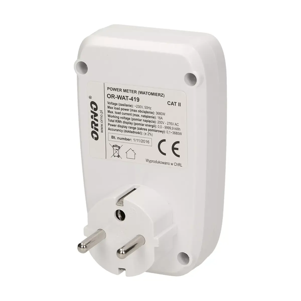 Vatu mērītājs ORNO OR-WAT-419 ar LCD Photo 6