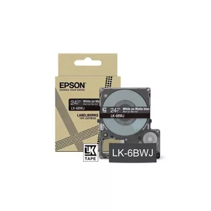 Label tape Epson LK-6BWJ Black White Thermal transfer 2.4 cm