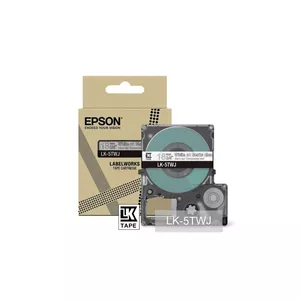Label Tape Epson LK-5TWJ Transparent White Thermal Transfer 1.8 cm