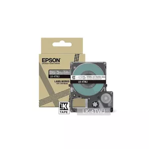 Label Tape Epson LK-4TWJ Black Transparent Thermal Transfer 1.2 cm