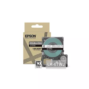 Etiķešu lente Epson LK-6TWJ Caurspīdīga Balta Termiskā pārsūtīšana 2.4 cm
