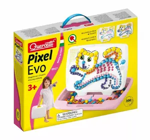 QUERCETTI Mosaic Pixel Evo Girl Large – mosaic pegboard toy for creative play