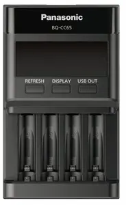 Charger Panasonic Eneloop BQ-CC65E — 4-slot NiMH battery charger