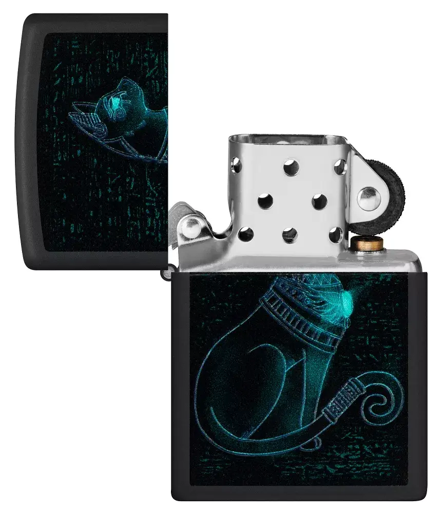 Zippo petrol lighter 48582 — Spiritual Cat Photo 4