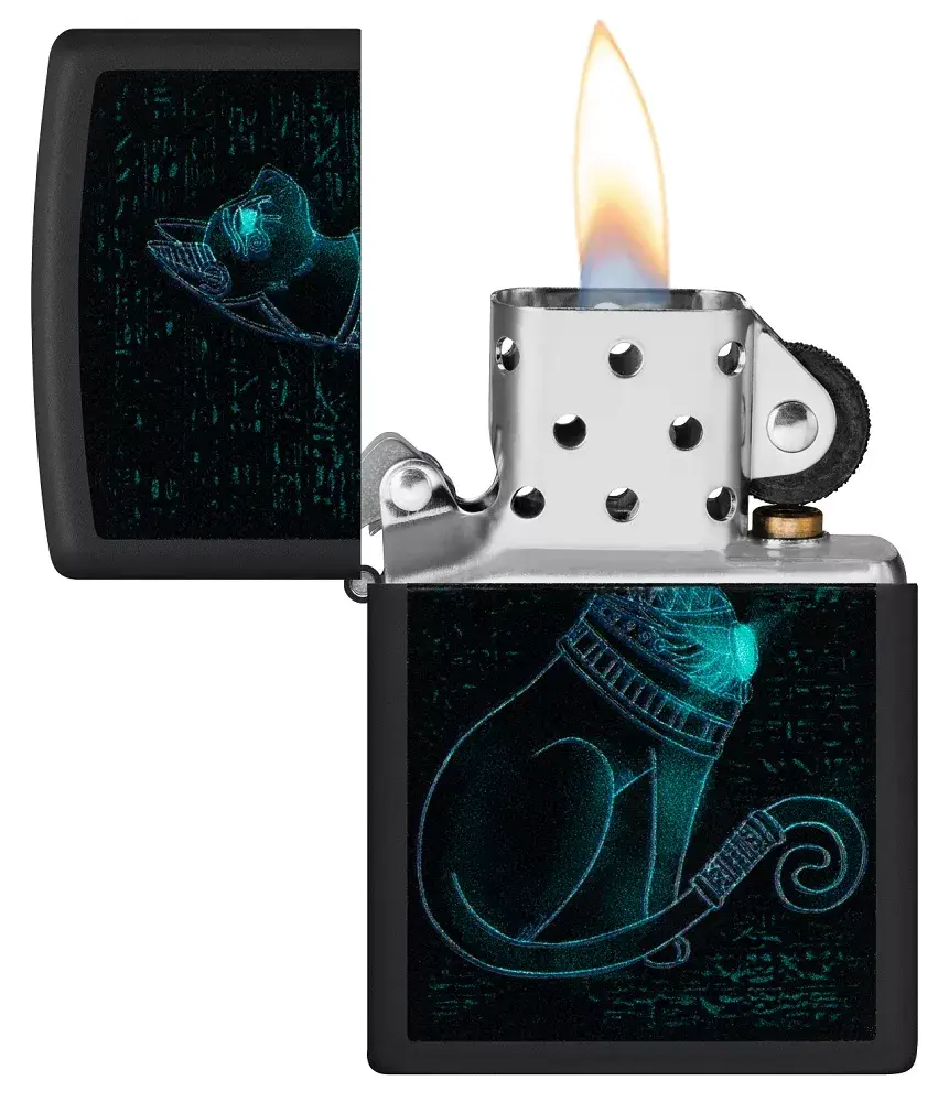 Zippo petrol lighter 48582 — Spiritual Cat Photo 5