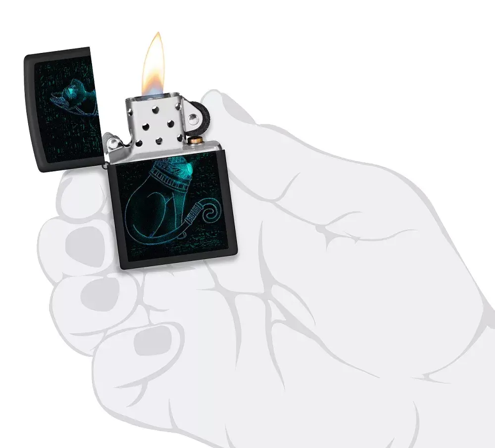 Zippo petrol lighter 48582 — Spiritual Cat Photo 6