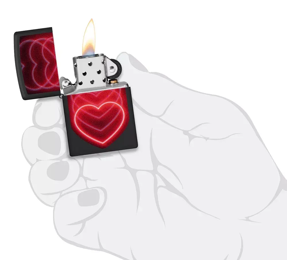 Zippo šķiltava 48593 Hearts Design Photo 6