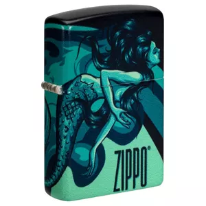 Lighter Zippo 48605 by Zippo — windproof metal refillable lighter with mermaid design