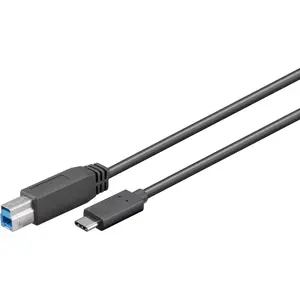 Goobay USB Cable USB 3.2 Gen 1 1m USB B USB C Black