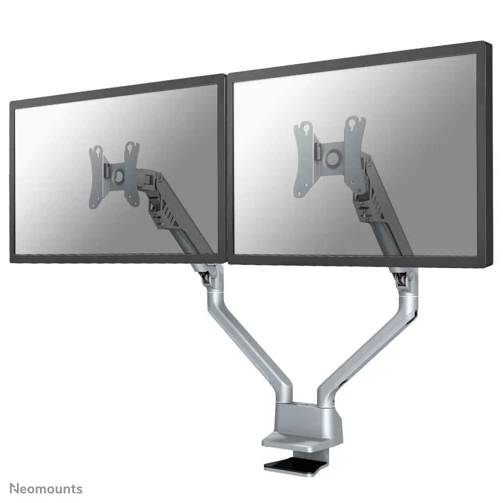 Neomounts FPMA-D750DSILVER Divu monitoru galda roka