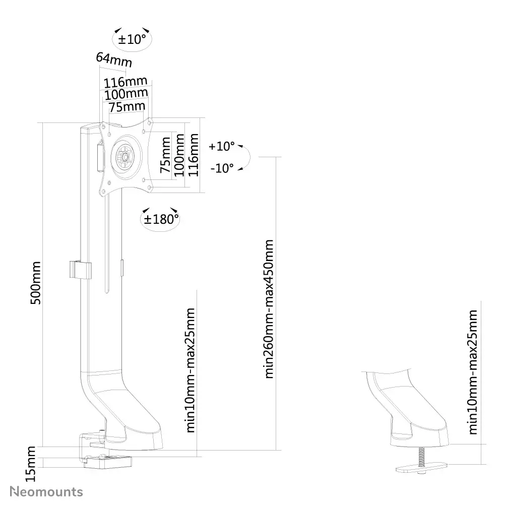 Desk Monitor Arm FPMA-D860BLACK Photo 18