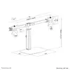Monitoru galda stiprinājums Neomounts FPMA-D865DBLACK Photo 14