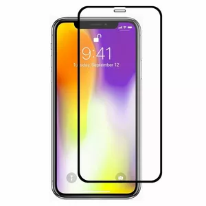 Swissten Ultra Durable 3D Japanese Tempered Glass Screen Protector for Apple iPhone XR, 9H Hardness, Black