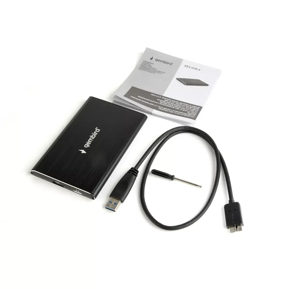 Gembird EE2-U3S-4 2.5" SATA korpuss USB 3.2 Gen1 Photo 6