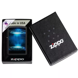 Lighter Zippo 48514 by Zippo — windproof metal refillable lighter with UFO flame design