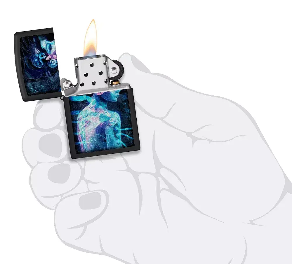 Zippo lighter 48517 Cyber Woman Design Photo 6