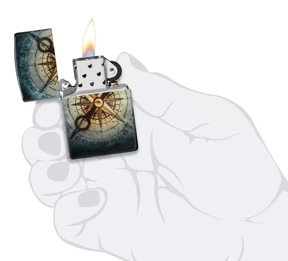 Zippo lighter 48562 Compass Ghost Design Photo 6