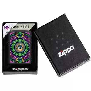 Windproof metal lighter Zippo 48583 — refillable pocket lighter, chrome finish