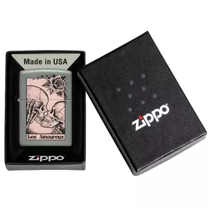 Zippo lighter Zippo 48594 — metal refillable windproof lighter with Death Kiss design