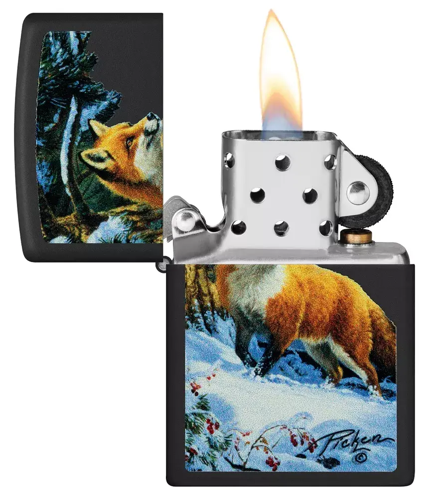 Zippo lighter Zippo 48596 Fox in Snow Photo 5