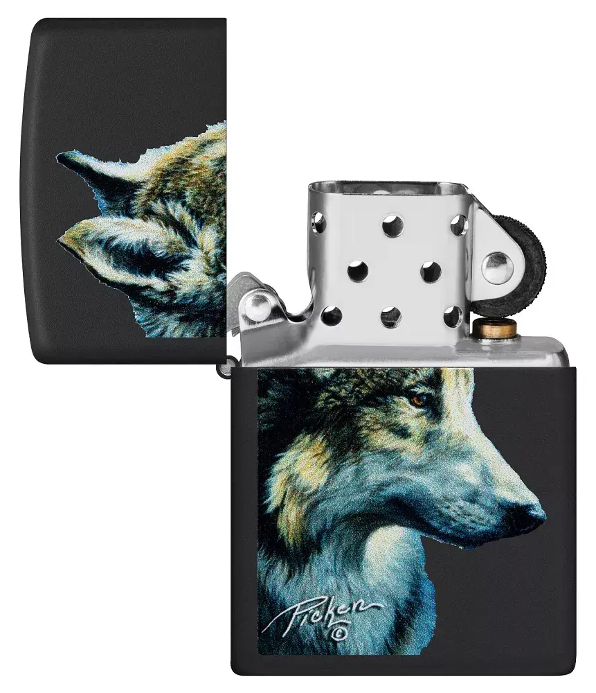 Zippo lighter 48598 — Wolf Head design Photo 4