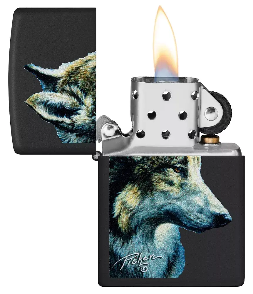 Zippo lighter 48598 — Wolf Head design Photo 5