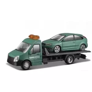 Heavy haulage transporter model Bburago 1:43 preassembled scale model