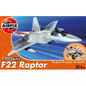 Airfix QUICK BUILD F22 Raptor Fixed-wing aircraft model Assembly kit