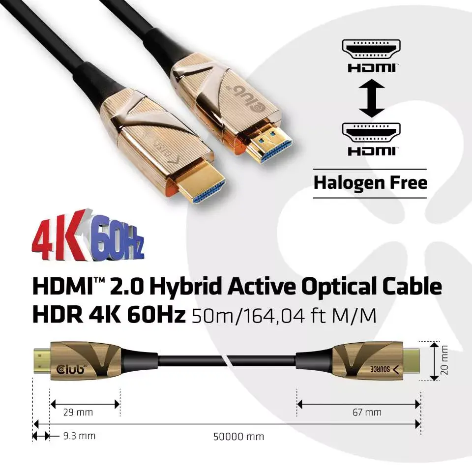 Active Optical Cable HDMI 2.0 CLUB3D CAC-1391 Photo 3