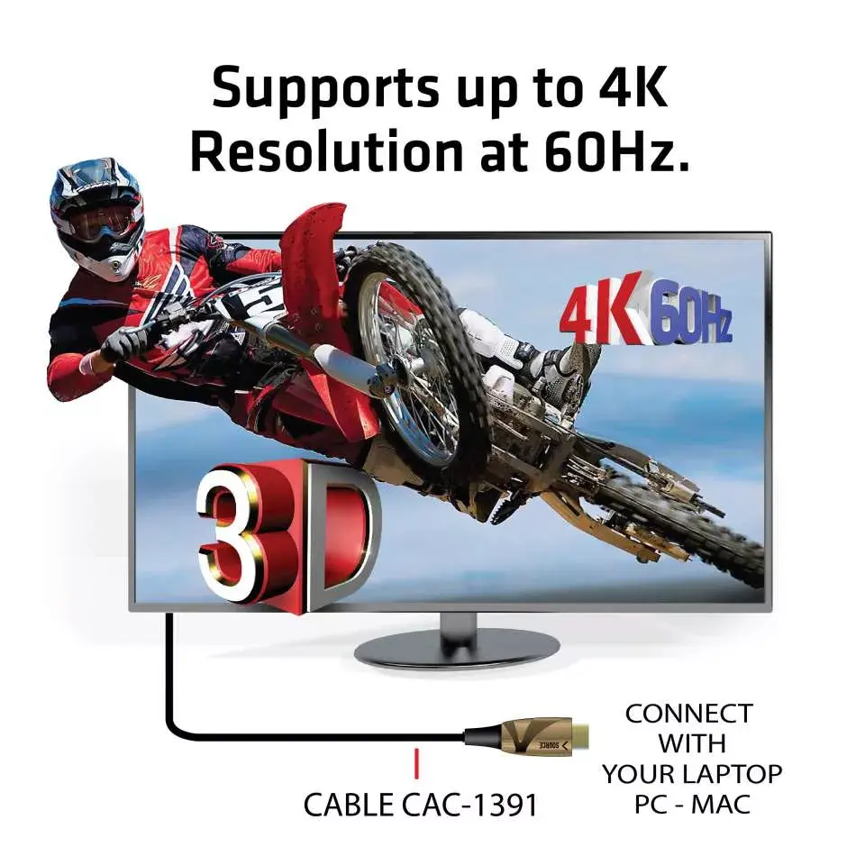 Active Optical Cable HDMI 2.0 CLUB3D CAC-1391 Photo 5