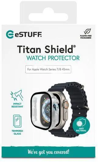 eSTUFF Titan Shield Screen Protector for Apple Watch 45 mm Photo 2