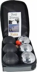 Petanque balls TACTIC Game Provance — set of 6 steel boules with carrying bag