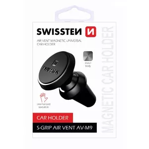 Крепление на автомобильную решетку SWISSTEN S-Grip AV-M9 — универсальный держатель для смартфонов и небольших устройств