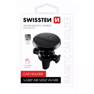 Car air vent holder SWISSTEN S-Grip AV-M8 — universal adjustable mount for smartphones and small devices