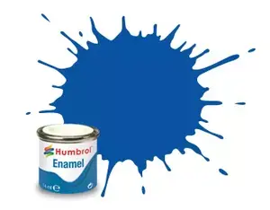 Emaljas krāsa Humbrol 14 French Blue spīdīga 14 ml - šķidra modeļu krāsa