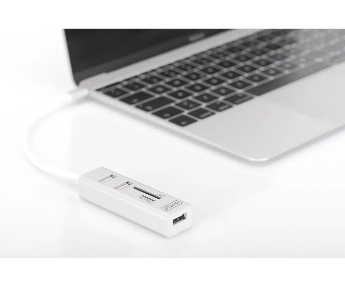 USB Type-C OTG HUB + Card Reader Digitus DA-70243 Photo 2