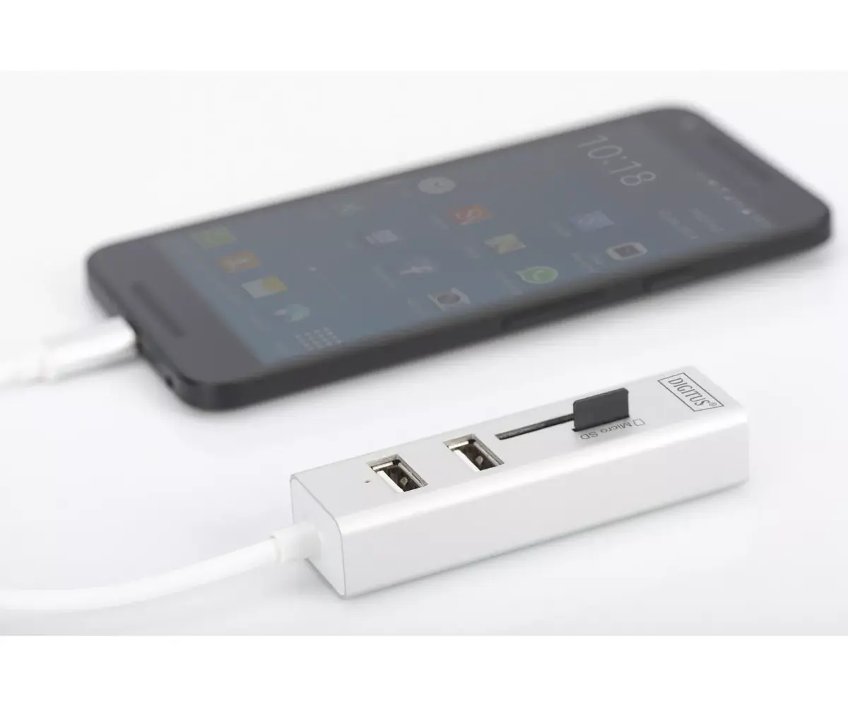 USB Type-C OTG HUB + Card Reader Digitus DA-70243 Photo 5