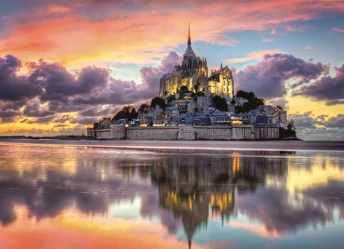 Clementoni Le magnifique Mont Saint-Michel 1000 gab. puzle Photo 2