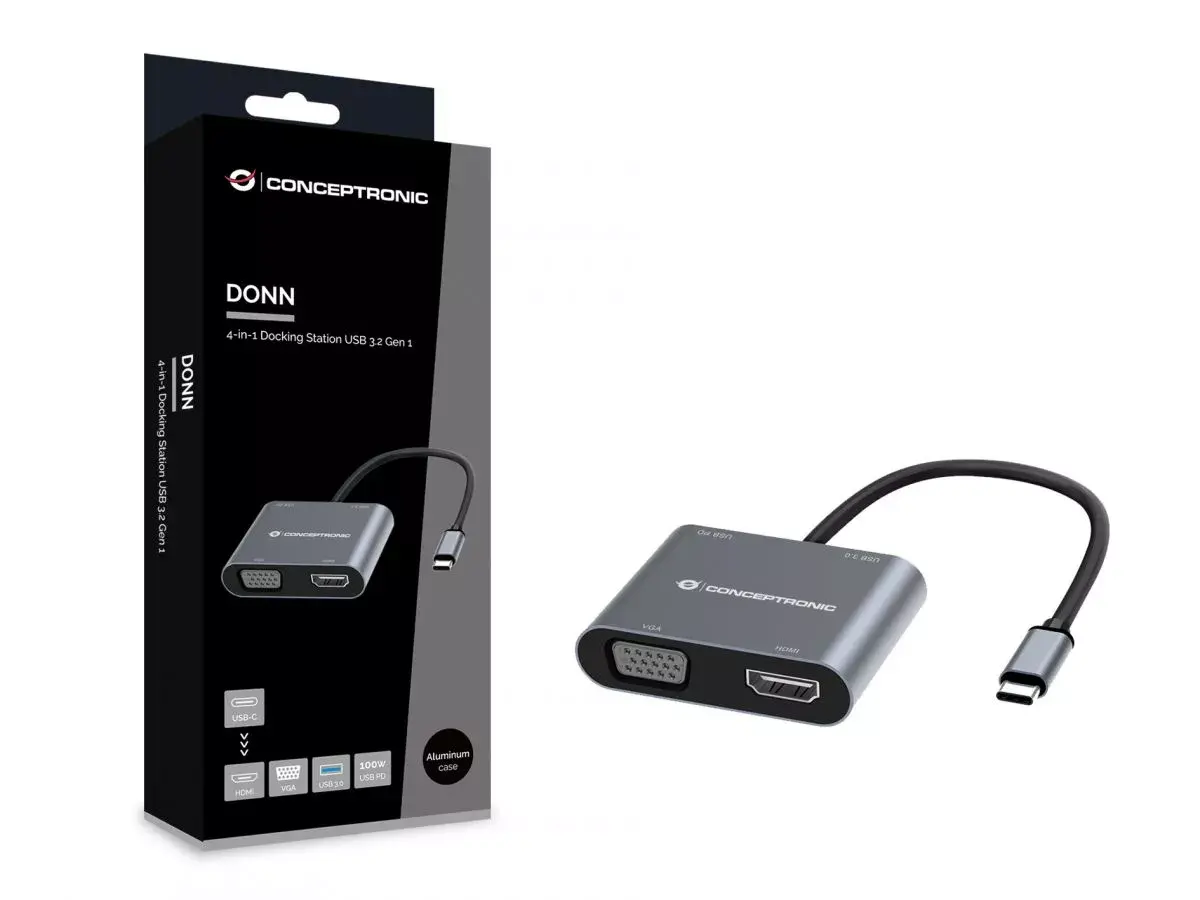 Conceptronic DONN16G Проводной USB 3.2 Gen 1 Type-C Photo 5