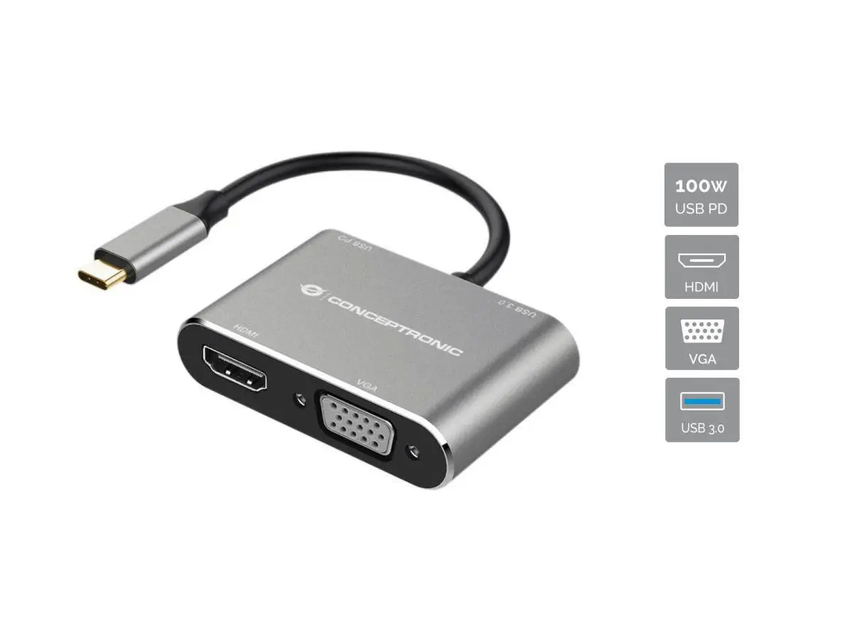Conceptronic DONN16G Проводной USB 3.2 Gen 1 Type-C Photo 8
