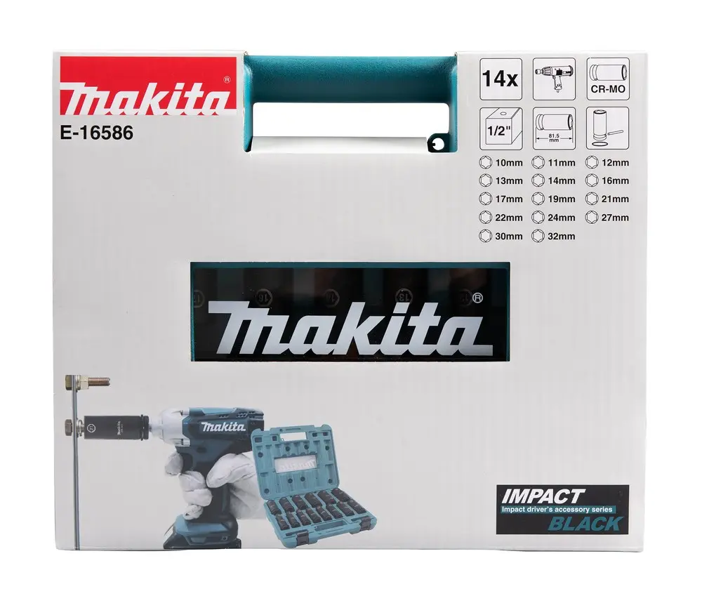 Impact socket set Makita E-16586 Photo 9