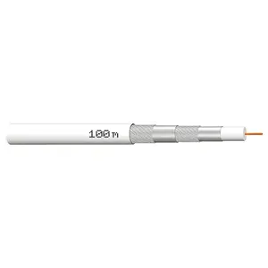 Coaxial Cable Megasat 75 Ω 120 dB 100 m White