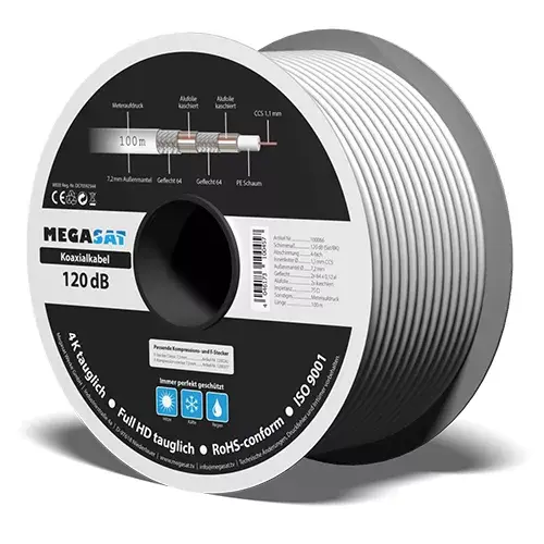 Coaxial Cable Megasat 75 Ω 120 dB Photo 2