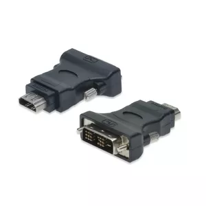 Digitus DVI adapteris AK-320500-000-S DVI-D vīrietis uz HDMI Type A sieviete Maksimālā izšķirtspēja 2560 x 1600 Niķelēti kontakti Melns
