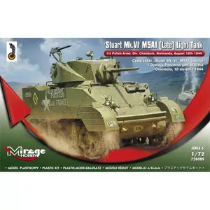 Конструктор Mirage Лёгкий танк Stuart Mk VI M5A1 модельный набор