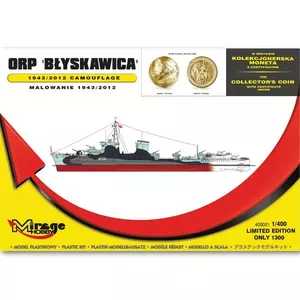 Saliekamais modelis Mirage ORP Błyskawica Malowanie 1943 komplekts