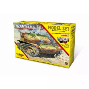 Rotaļu tanks Mirage Tks-B ar Nkm 20mm un 38 daļu komplektu - modeļa komplekts